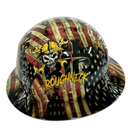 Oil Rig Outlaw Roughneck Custom Hydro Dipped Full Brim Hard Hat - Right Side View