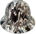 Vivid Graphic Art Custom Hydro Dipped Full Brim Hard Hat - Front View