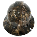 Big Buck Hunter Trophy Buck Custom Hydro Dipped Full Brim Hard Hat - Back View