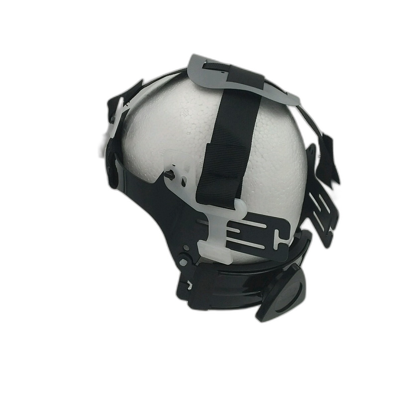 Neon Lime Biker Skull Art hard hat top view