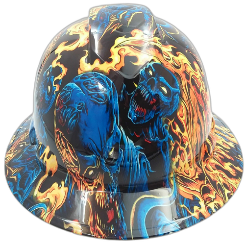 Hard hat full brim hydro-dipped , Ice Skull Battle Royal - Image 1