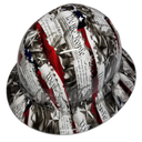 Eagle Bill of Rights Custom Hydro Dipped Full Brim Hard Hat - Right Side View