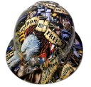 Full brim hard hat hydro-dipped Freedom Isn'T Free Usa America - Image 6