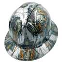 Classic Western Gunslinger Art Custom Hydro Dipped Full Brim Hard Hat - Back View