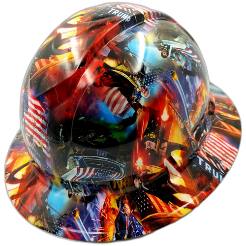 Hard hat full brim hydro-dipped Donald Trump Maga price - Image 2