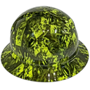 Full brim hard hat hydro-dipped , Lime Color Joker Deck Stacked - Image 2