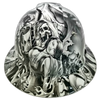 Eternal Dark Reaper Art Custom Hydro Dipped Full Brim Hard Hat - Front View