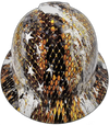 Urban Camo Don't Tread On Me Custom Hydro Dipped Full Brim Hard Hat - Front View