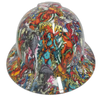 Pirate Booty Camo Custom Hydro Dipped Full Brim Hard Hat - Front View