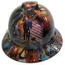 Donald Conceal Custom Hydro Dipped Full Brim Hard Hat - Front View