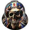American Cowboys Cowboy Riders Custom Hydro Dipped Full Brim Hard Hat - Front View