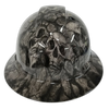 Devils Canyon Skull Camo Custom Hydro Dipped Full Brim Hard Hat - Front View