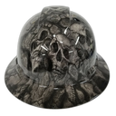 Devils Canyon Skull Camo Custom Hydro Dipped Full Brim Hard Hat - Front View