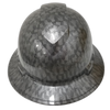 Forged Carbon Fiber Custom Hydro Dipped Full Brim Hard Hat - Front View