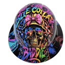 Blue Collar Baddie Women's custom hydro dipped hard hat - front view