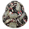 Constitutional Amendments USA 2Nd Custom Hydro Dipped Full Brim Hard Hat - Front View