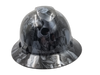Paradise Lost Skulls Gunmetal Custom Hydro Dipped Full Brim Hard Hat - Front View