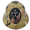 Constitutional Amendment USA Custom Hydro Dipped Full Brim Hard Hat - Front View