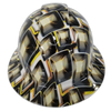 Hollywood Superstar Flash Cubes Custom Hydro Dipped Full Brim Hard Hat - Front View