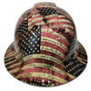American Patriot Art Custom Hydro Dipped Full Brim Hard Hat - Front View