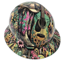 Nashville Music City Country Girl Custom Hydro Dipped Full Brim Hard Hat - Front View