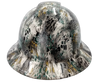 Hi Def Camo Series Custom Hydro Dipped Full Brim Hard Hat - Front View