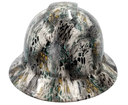 Hi Def Camo Series Custom Hydro Dipped Full Brim Hard Hat - Front View