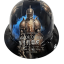 The Full Armor Of God Religious Custom Hydro Dipped Full Brim Hard Hat - Front View