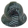 American Flag Black Ops Recon Custom Hydro Dipped Full Brim Hard Hat - Front View