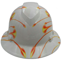 Horizons Landscape Art Custom Hydro Dipped Full Brim Hard Hat - Front View