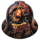 Marines Semper Fi Custom Hydro Dipped Full Brim Hard Hat - Front View