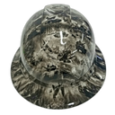 War Machine Camo Tanks Planes Ships Custom Hydro Dipped Full Brim Hard Hat - Front View