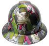 Comic Book Zombie Squad Custom Hydro Dipped Full Brim Hard Hat - Front View