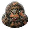 Lineman Electrical Design Custom Hydro Dipped Full Brim Hard Hat - Front View