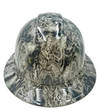 Pirate Skulls From The Grave Custom Hydro Dipped Full Brim Hard Hat - Front View