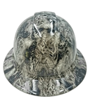 Pirate Skulls From The Grave Custom Hydro Dipped Full Brim Hard Hat - Front View