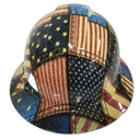 American Patchwork American Threads Custom Hydro Dipped Full Brim Hard Hat - Front View