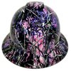 Country Girl Camo Custom Hydro Dipped Full Brim Hard Hat - Front View