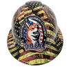 D.O.G.E Trust No One Custom Hydro Dipped Full Brim Hard Hat - Front View