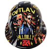 Vance Outlaw Hillbilly 2024 Pres Custom Hydro Dipped Full Brim Hard Hat - Front View