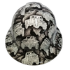 Off Road Truck Camo Custom Hydro Dipped Full Brim Hard Hat - Front View