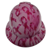 Breast Cancer Awareness Custom Hydro Dipped Full Brim Hard Hat - Front View