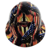 An American Christian Revealed Custom Hydro Dipped Full Brim Hard Hat - Front View
