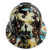 American Sportsman Fishing Hunting Custom Hydro Dipped Full Brim Hard Hat - Front View
