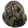 Bottomland True Bark Camo Custom Hydro Dipped Full Brim Hard Hat - Front View