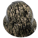 Bottomland True Bark Camo Custom Hydro Dipped Full Brim Hard Hat - Front View