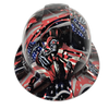 American Reaper Grim Reaper Custom Hydro Dipped Full Brim Hard Hat - Front View