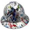 Rock Zombie F**K Yeah Custom Hydro Dipped Full Brim Hard Hat - Front View