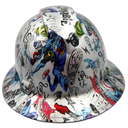 Rock Zombie F**K Yeah Custom Hydro Dipped Full Brim Hard Hat - Front View