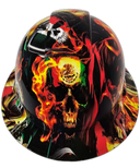 Mexican Pride Orgullo Mexicano Custom Hydro Dipped Full Brim Hard Hat - Front View